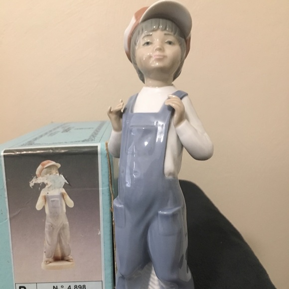 Lladro Other - Lladro Boy with Accordion, retired, w/box